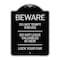 Signmission Beware Do Not Tempt Thieves Do Not Leave Valuables in View Lock Your Car Alum, 24" H, BS-1824-24328 A-DES-BS-1824-24328 - alternate 1